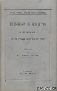 Rechtsbronnen der stad Zutphen