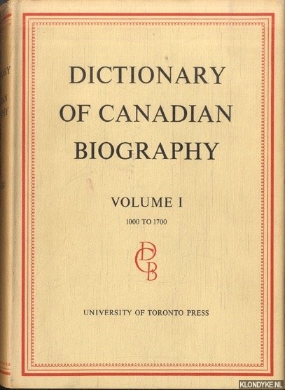 Dictionary of Canadian Biography