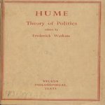 Hume. Theory of Politics door Frederick Watkins