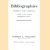 Bibliographies. Subject and National. A guide to their contents arrangement and use.
Robert L. Collison
€ 6,00