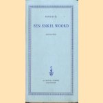 Een enkel woord. Gedichten
Frits Huël
€ 5,00