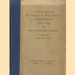 A checklist of French Political Pamphlets 1560-1644 in the Newberry Library
Doris Varner Welsh
€ 10,00