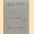 Bulletin Knob door A. van der Woud Bulletin Knob door A. van der Woud