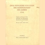 Zwei Festlieder von einer Druckerhochzeit des Jahres 1723. Zugleich ein Beitrag zur Frühgeschichte des thüringischen Buchdrucks und Buchhandels
Walter Krieg
€ 10,00 Zwei Festlieder von einer Druckerhochzeit des Jahres 1723. Zugleich ein Beitrag zur Frühgeschichte des thüringischen Buchdrucks und Buchhandels
Walter Krieg
€ 10,00