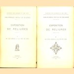 Exposition de reliures (2 volumes) door Victor - a.o. Tourneur