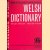 The Collins-Spurrell Welsh Dictionary: Welsh-English English-Welsh door Henry Lewis