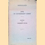 Appel du Gouvernement chinois: rapport de la commission d'etude
Various
€ 30,00 Appel du Gouvernement chinois: rapport de la commission d'etude
Various
€ 30,00