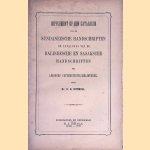 Supplement op den catalogus van de Sundaneesche handschriften en catalogus van de Balineesche en Sasaksche handschriften der Leidsche Universiteits-Bibliotheek
Dr. H.H. Juynboll
€ 15,00 Supplement op den catalogus van de Sundaneesche handschriften en catalogus van de Balineesche en Sasaksche handschriften der Leidsche Universiteits-Bibliotheek
Dr. H.H. Juynboll
€ 15,00