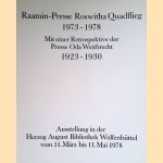 Raamin-Presse Roswitha Quadflieg 1973-1978. Mit einer Retrospektive der Presse Oda Weitbrecht 1923-1930
Adolf Flach
€ 10,00 Raamin-Presse Roswitha Quadflieg 1973-1978. Mit einer Retrospektive der Presse Oda Weitbrecht 1923-1930
Adolf Flach
€ 10,00