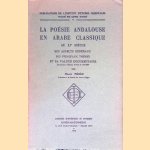 La poésie andalouse en arabe classique au XIe siècle, ses aspects généraux et sa valeur documentaire. door Henri Pérès