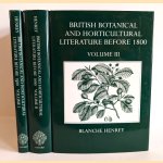 British Botanical and Horticultural Literature before 1800. Comprising a History and Bibliography of Botanical and Horticultural Books printed in England, Scotland, and Ireland from the Earliest Times until 1800 (3 volumes)
Blanche Henrey
€ 60,00 British Botanical and Horticultural Literature before 1800. Comprising a History and Bibliography of Botanical and Horticultural Books printed in England, Scotland, and Ireland from the Earliest Times until 1800 (3 volumes)
Blanche Henrey
€ 60,00