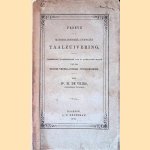 Proeve van Middelnederlandsche Taalzuivering: Voorbereidende opmerkingen voor de aanstaande uitgave van een Middelnederlandsch Woordenboek door M. de Vries