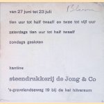 Ekspositie schilderijen Cynthia Bloom door Steendrukkerij de Jong e.a.