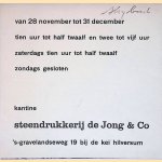 Ekspositie Wim Strijbosch door Steendrukkerij de Jong e.a.