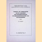 V.I.-pamflet No. 9: Voorstel tot voorlichting van de consument over behandelingswijze en gebruikseigenschappen van textielgoederen;
Ir. L. Corbeau
€ 5,00