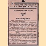 Gebruiksaanwijzing voor de Agfa Belichtingstabel; Bliksemlichttabel
AGFA
€ 10,00 Gebruiksaanwijzing voor de Agfa Belichtingstabel; Bliksemlichttabel
AGFA
€ 10,00