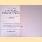 Syntagma Musicologicum: Gesammelte Reden und Schriften door Friedrich Blume e.a.