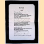 Wee onze goede Kasper is dood door Hans Arp