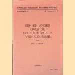 Ee?n en ander over de negroide muziek van Suriname door Will G. Gilbert