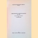 A Bibliography of Aristotle Editions 1501-1600 door F. Edward Cranz