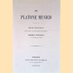 De Platone Musico (Reprint) door Frederic Montargis