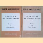 Tonal Counterpoint in the Style of the Eighteenth Century & Modal Counterpoint in the Style of the Sixteenth Century (2 volumes) door Ernst Krenek