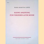 Kleine Anleitung zum Verzieren alter Musik door Hans Martin Linde