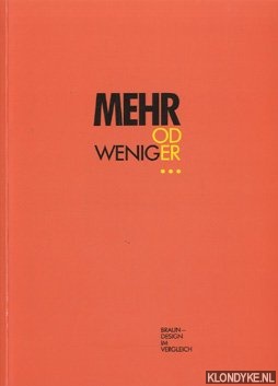 Jockel, Nils e.a. - Mehr oder weniger - Braun-Design im Vergleich