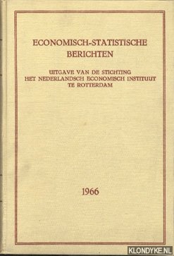 Diverse auteurs - Economisch-Statistische Berichten. Nos 2523-2573 1966