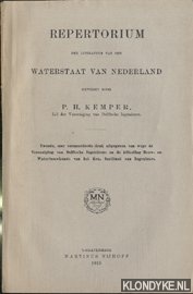 Kemper, P.H. - Repertorium. Waterstaat van Nederland