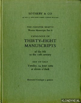 Diverse auteurs - The Chester Beatty. Western Manuscripts: Part II. Catalogue of thirty-eight manuscripts of the 8th to the 17th century