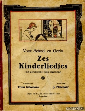 Salomons, Truus & Molenaar, J. - Voor school en gezin. Zes kinderliedjes met gemakkelijke piano-begeleiding