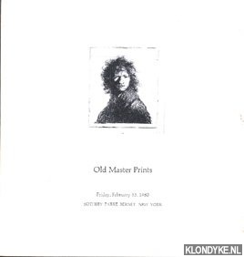 Diverse auteurs - Old Master Prints, Sotheby's New York 1980