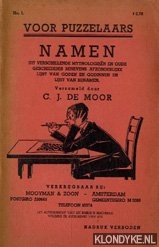Moor, C.J. de - Voor puzzelaars. Namen uit verschillende mythologien en oude geschiedenis bevenes afzonderlijke lijst van goden en godinnen en lijst van bijnamen
