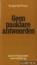 Price, Eugenia - Geen pasklare antwoorden