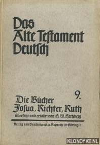 Hertzberg, H.W. - Das Alte testament Deutsch 9. Die Bcher Josua, Richter, Ruth