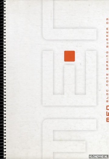 Diverse auteurs - Men bloc note spring summer 03