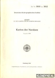 Diverse auteurs - Karten der Nordsee. Deutsches Hydrographisches institut. Zu.nr. 3010 bis 3015