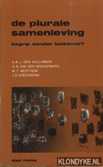 Hollander, A.N.J. den -- e.a. - De plurale samenleving. Begrip zonder toekomst?