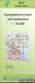 Diverse auteurs - Topografische kaart van Nederland 1:25000: Landsmeer 25-E