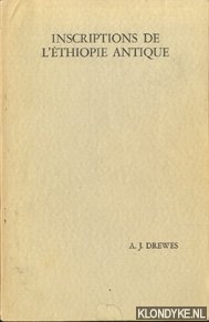 Drewes, A.J. - Inscriptions de 'L thiopie antique