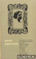 Salomons, Annie - Herinneringen aan schrijvers die ik persoonlijk heb gekend Willem Kloos e.a.