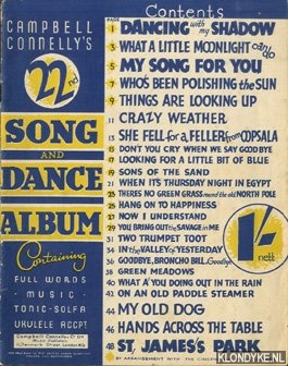 Diverse auteurs - 22nd album Song and dance. Containing full words music tonic-solfa ukulele accpt