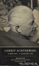 Diverse auteurs - Gerrit Achterberg 20 mei 1905 - 17 januari 1962