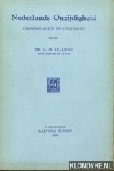 Telders, B. M. - Nederlands onzijdigheid. Grondslagen en gevolgen