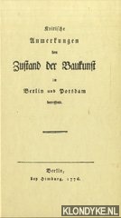 Millenet, Peter Heinrich - Kritische Anmerkungen den Zustand der Baukunst in Berlin und Potsdam betreffend