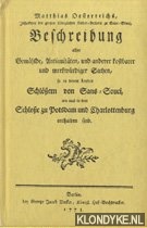 Oesterreichs, Matthias - Matthias Oesterreichs, Inspectors der groen Kniglichen Bilder-Galerie zu Sans-Souci.