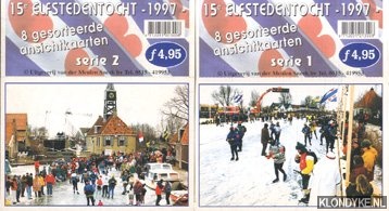 Diverse auteurs - 15e Elfstedentocht - 1997 - 8 gesorteerde ansichtkaarten - serie 1 en serie 2 (2 mapjes)