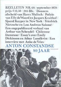 Diverse auteurs - Bzzlletin: literair magazine nr. 68: Anton Constandse 80 jaar