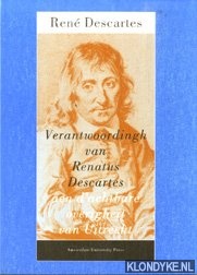 Descartes, Rene - Verantwoordingh van Renatus Descartes aen d'achtbare overigheit van Uitrecht